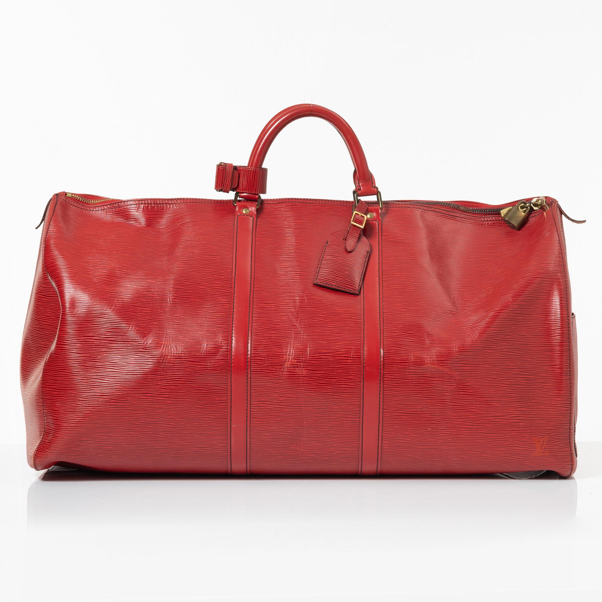 Louis Vuitton, weekend bag, "Keepall epi 60", 1988.