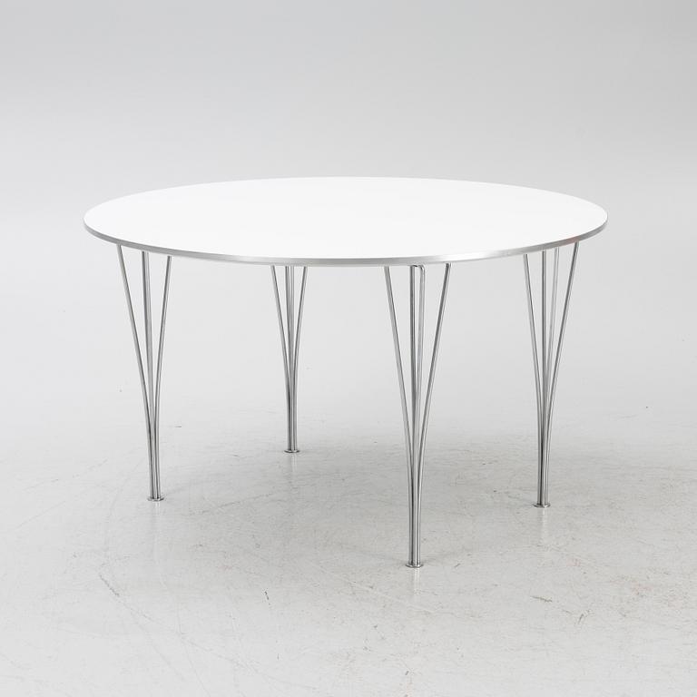 Bruno Mathsson & Piet Hein, a "Supercirkel" dining table, fritz Hansen, Denmark, 1980's.