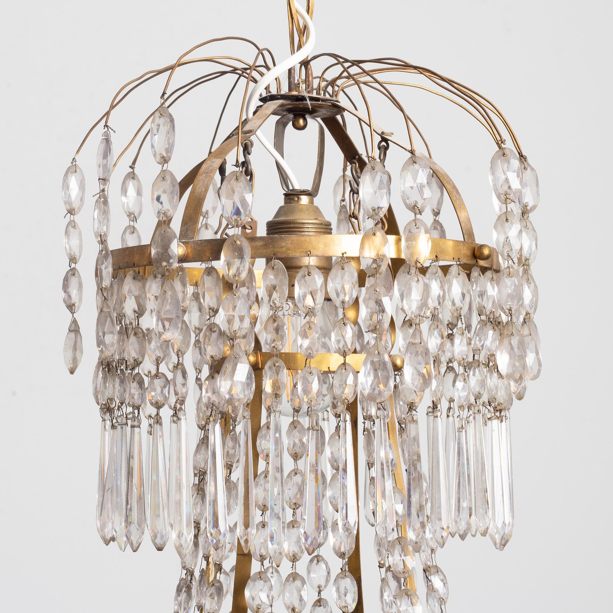 Ljuskrona, empire, 1800-talets första hälft.