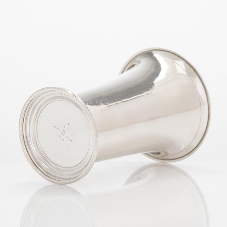 Georg Jensen, sterling silver beaker, 107 A, Copenhagen, Denmark 1933-44.