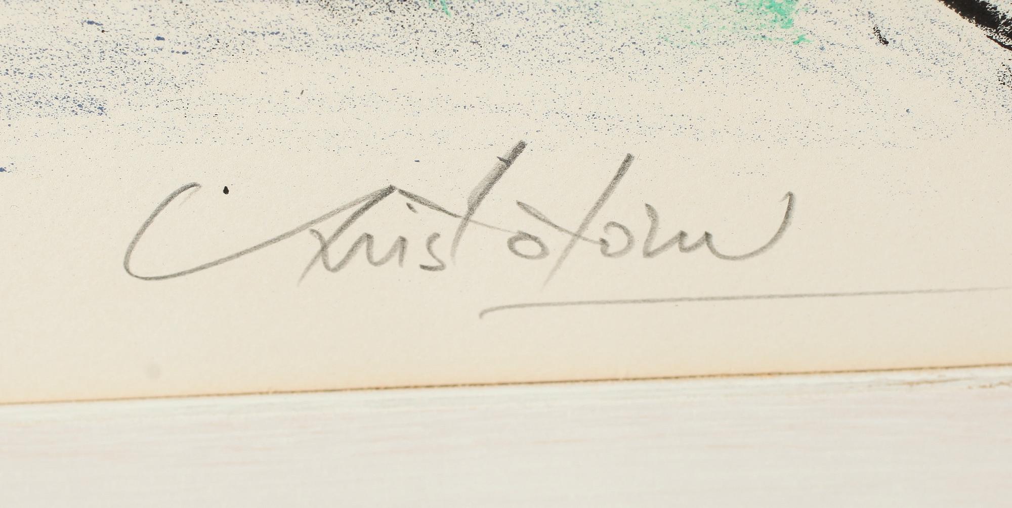 JOHN CHRISTOFOROU, färglitografi, signerad, numrerad 23/200.