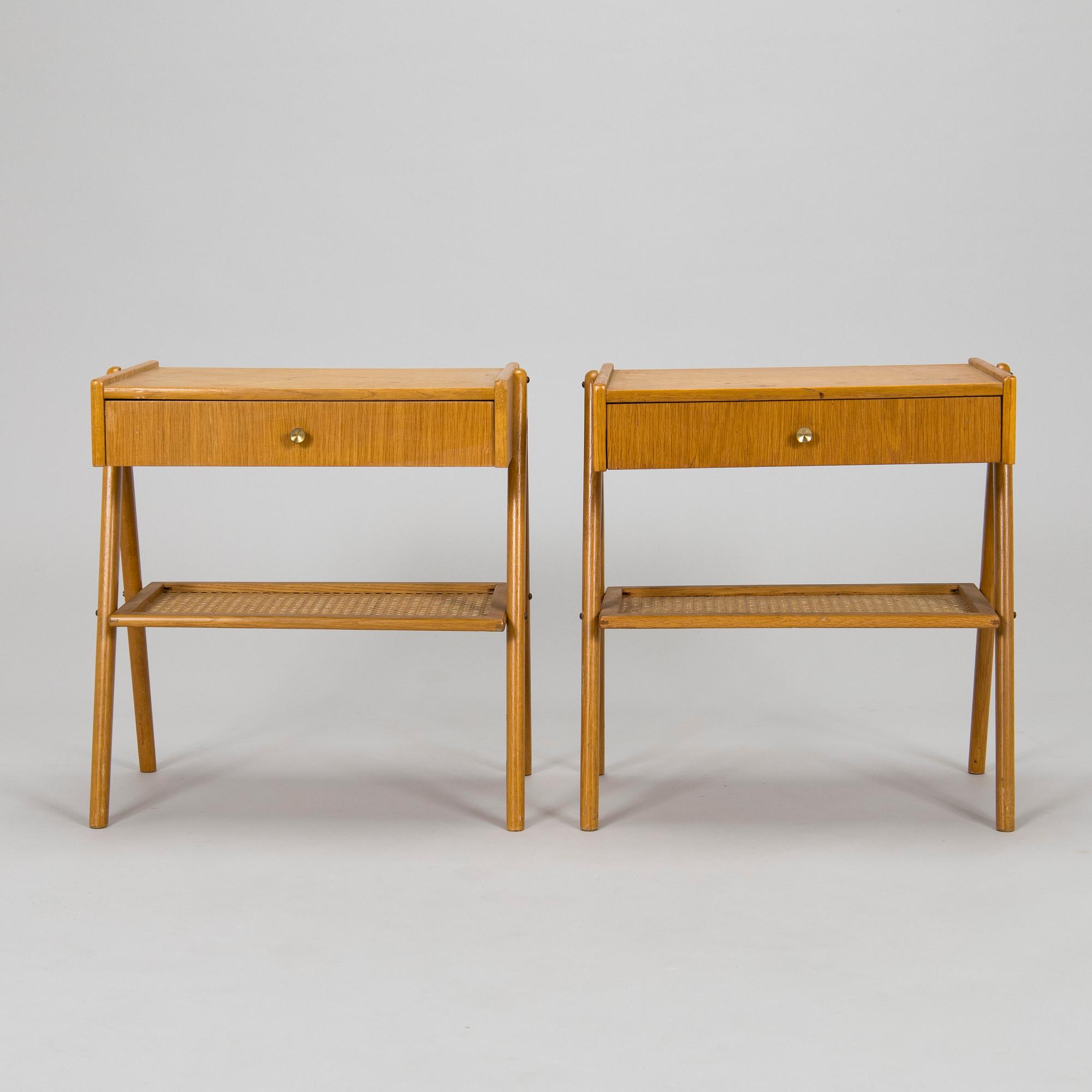 A pair of 1960's bedside tables.
