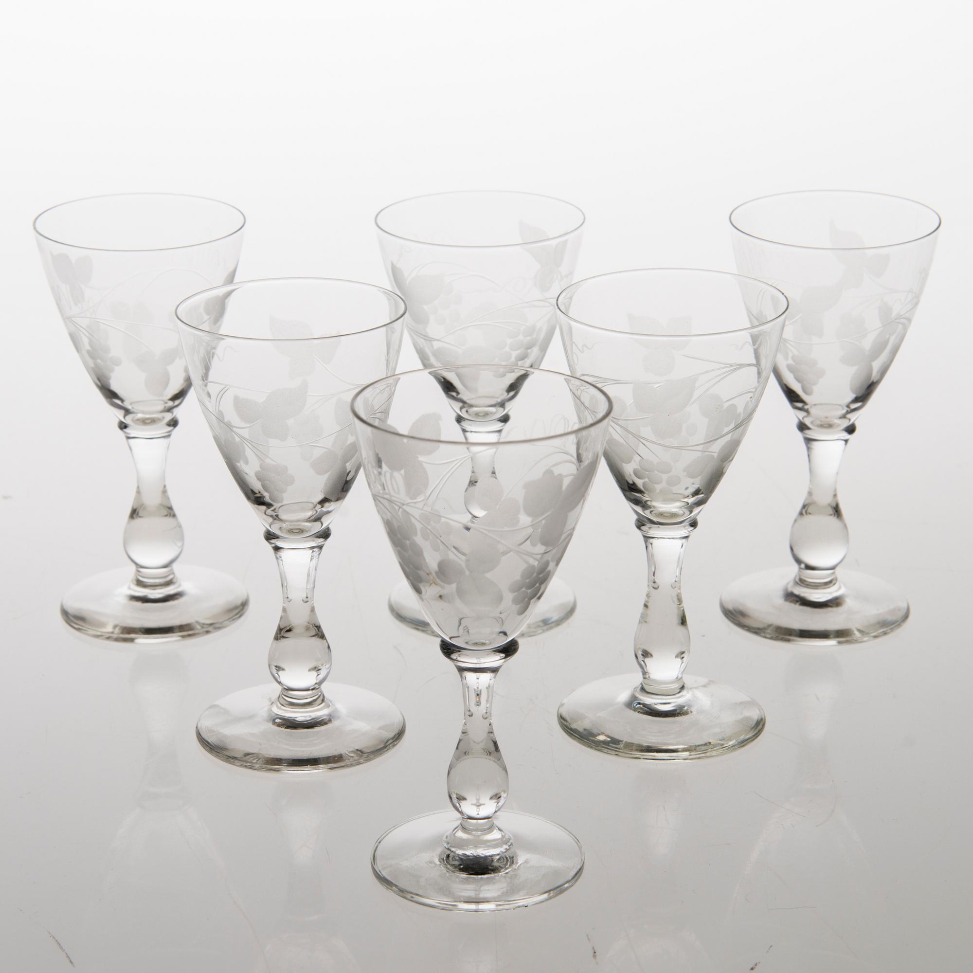 A 35-piece 'Savoy' glasswear, 1940s.