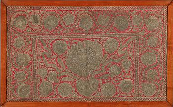 BONAD, DUK SAMT TYGFRAGMENT, orientaliska, 1800-/1900-tal.