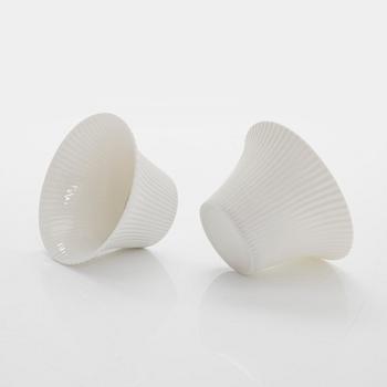 Aune Siimes, twelve porcelain custard cups signed AS ARABIA, 1950s/60s.