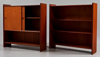 BOKHYLLOR, ett par, Sverige, 1950-tal.