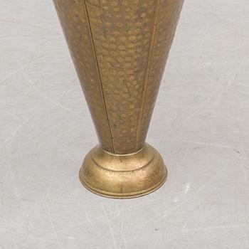 A BRASS UMBRELLA STAND, 20th century.