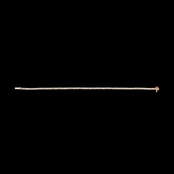 265. A brilliant cut diamond bracelet, tot. 3.10 cts.