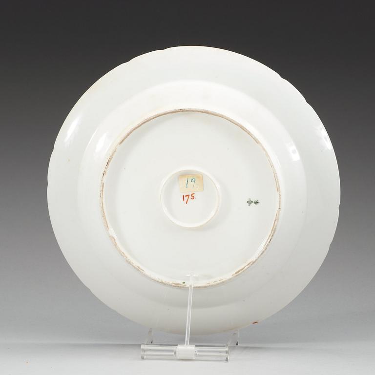 A Russian dinner plate, Imperial porcelain manufactory, period of Alexander II.