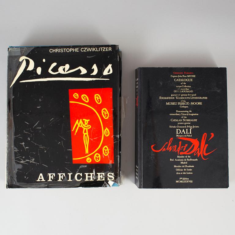 Two books, Picasso Affiches and Salvador Dali The Graphic Art.
