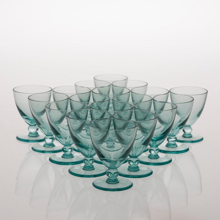 GLASSERVIS, 81 delar, 1920-tal.