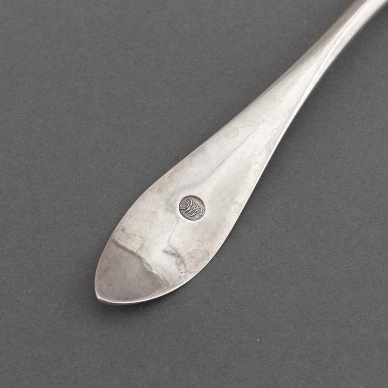 Johan Malmstedt, tårtspade, silver, Göteborg 1811. Karl-Johan.
