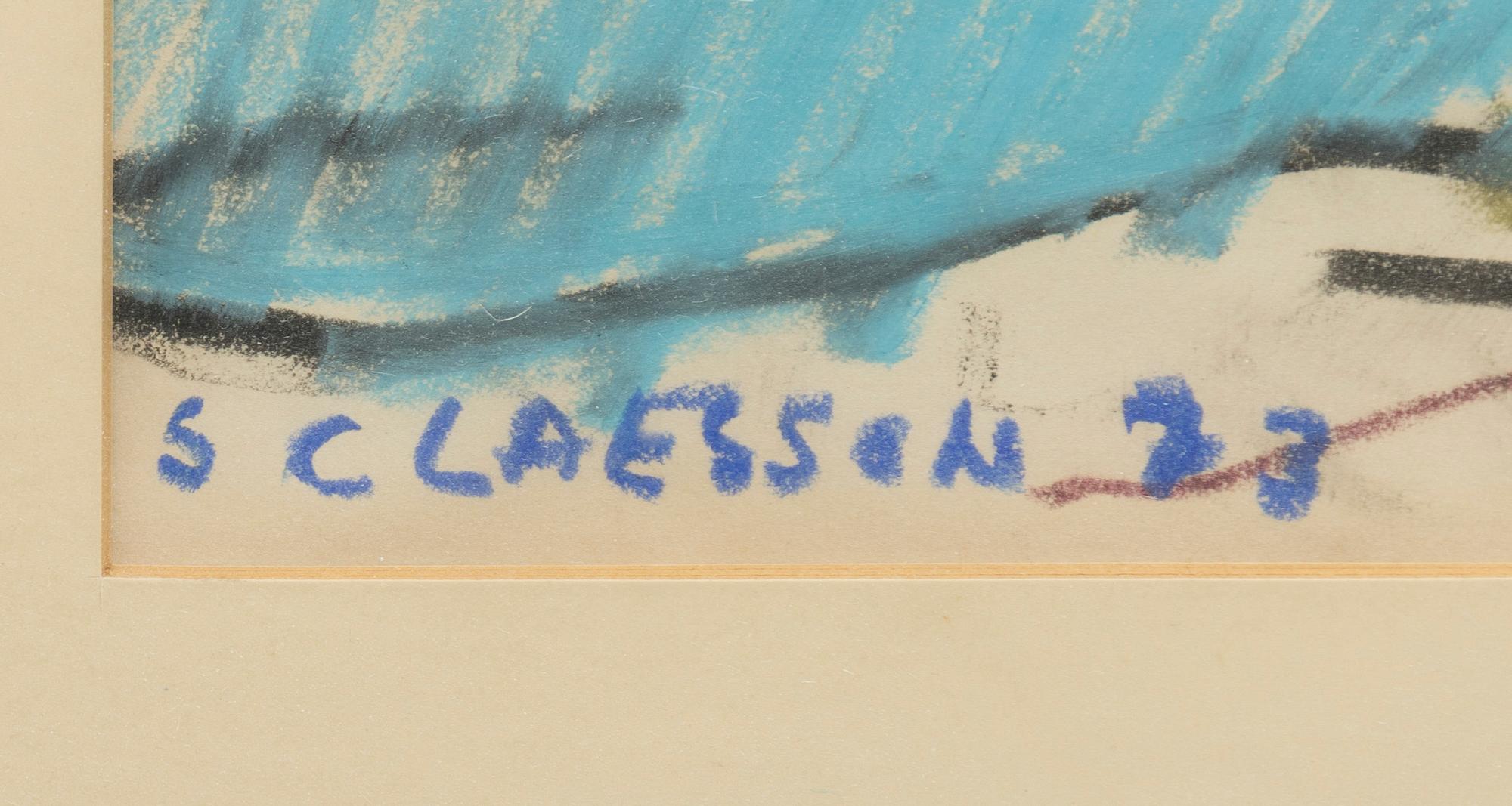 Stig (Slas) Claesson, Landscape with spruce.