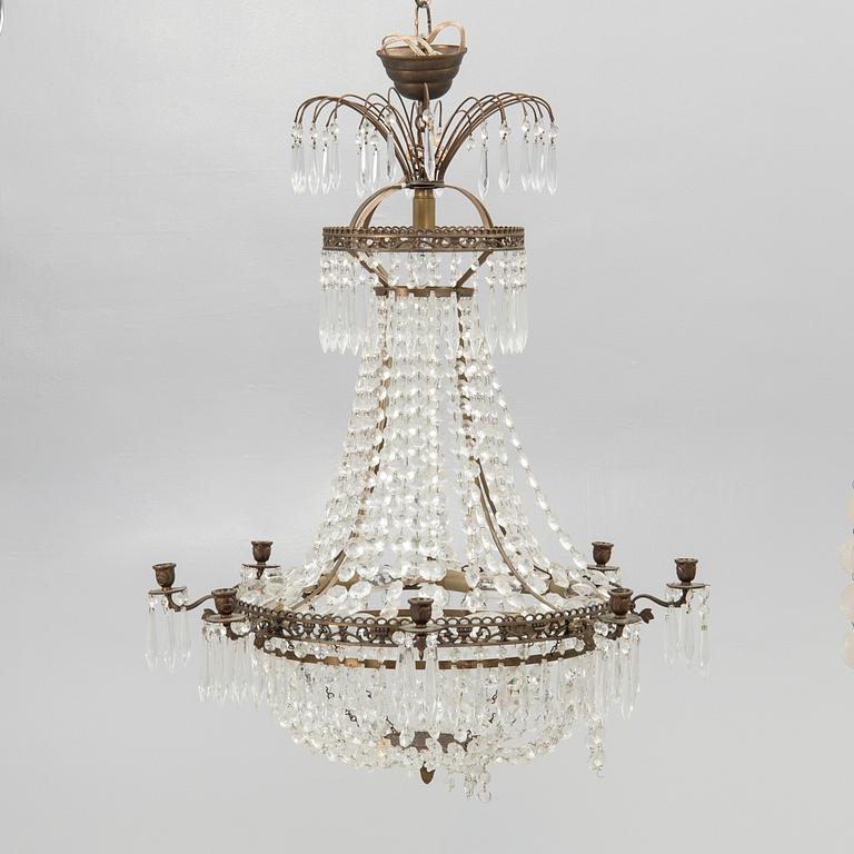 Chandelier, Gustavian style, 20th century.