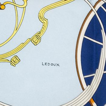HERMÈS, scarf, "Springs", Philippe Le Doux, 1981.