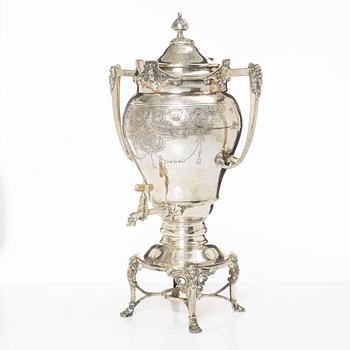 A silver samovar, Rococo style, 20th Century.