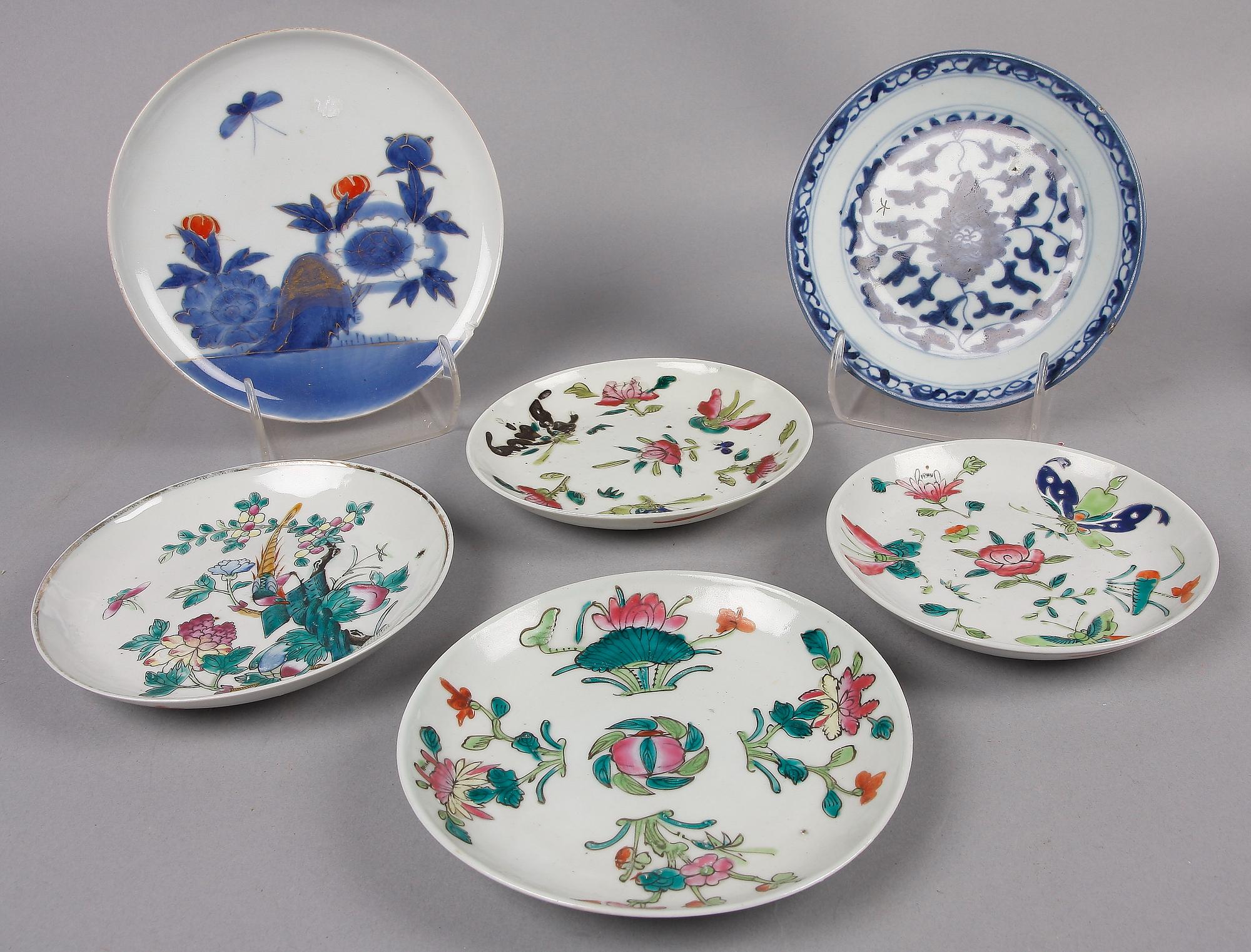 PARTI 17 delar, keramik, Kina 1800/1900-tal.