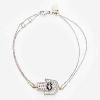 Armband, 18K guld med diamanter och safirer, "Fatimas hand".