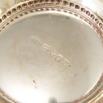 PARTI SILVER, 6 delar, bl C G Hallberg, Stockholm1955. Vikt ca 781 gram.