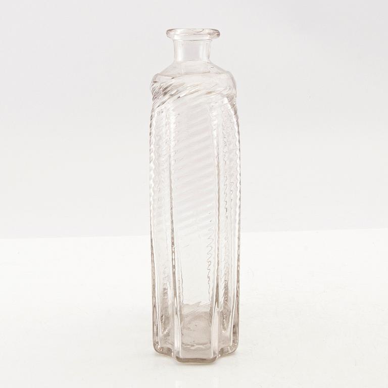 A  Swedish glass bottle, Skånska Glasbruket, 18th century.