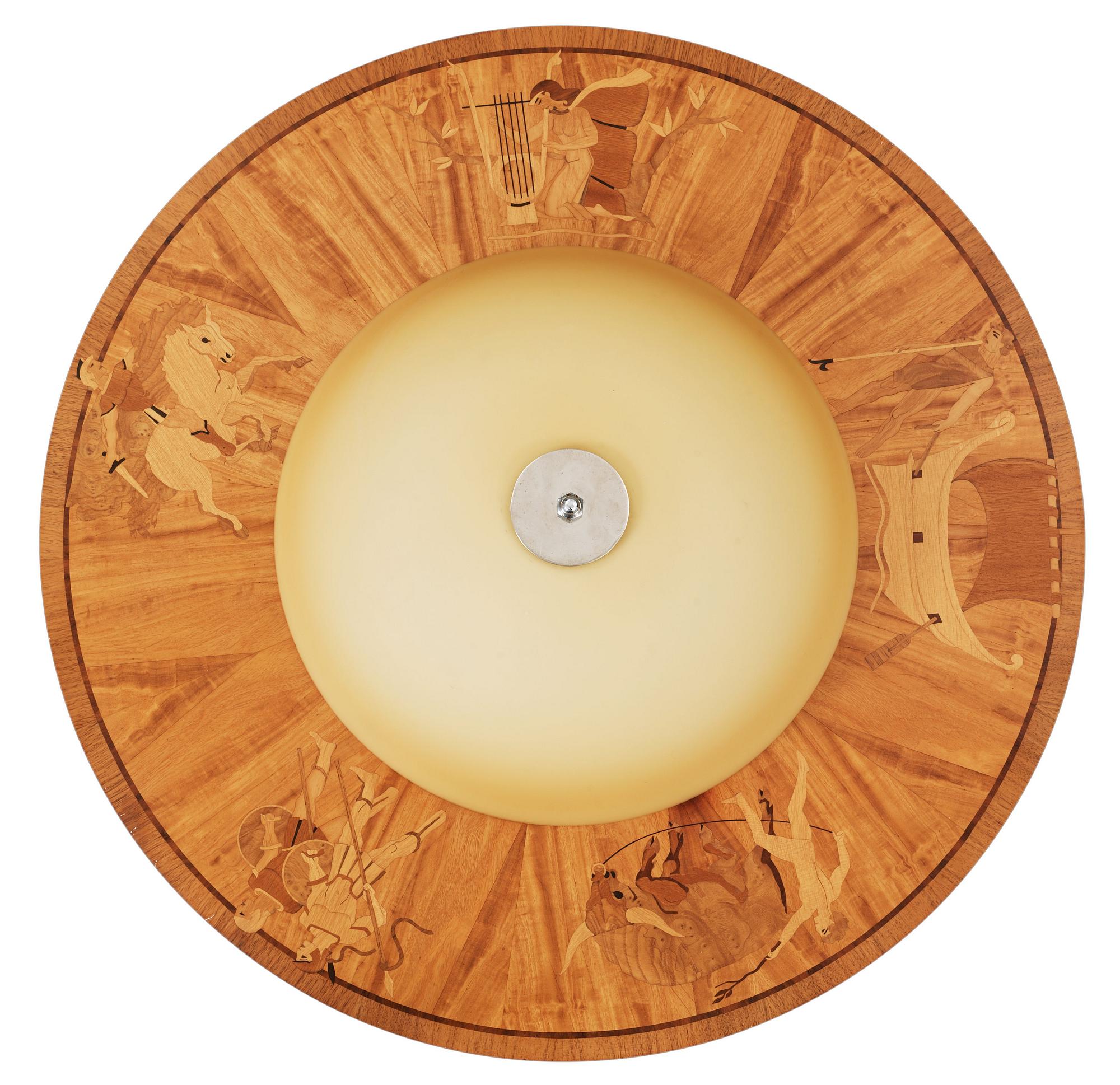 TAKPLAFOND, Birger Ekman, sannolikt, Mjölby Intarsia 1930-40-tal.