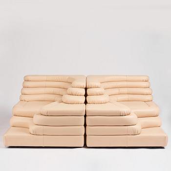 Ubald Klug, a two piece modular sofa, model "DS-1025, Terazza", De Sede, Switzerland, post 1973.
