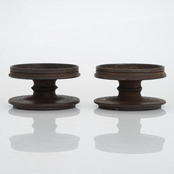 Ilmari Tapiovaara, a pair of 1969 candle holders.