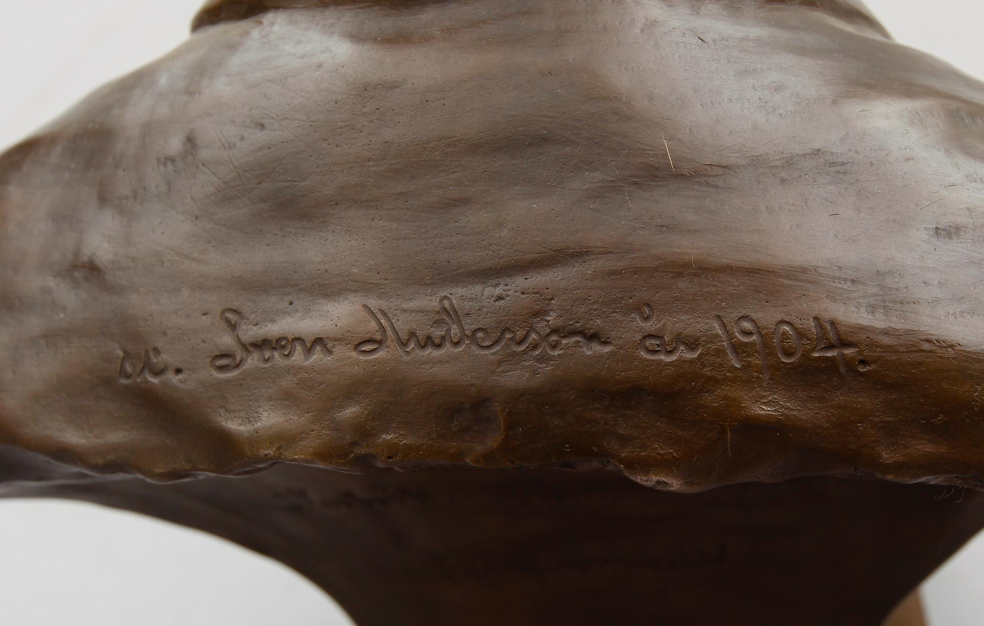SVEN ANDERSSON, skulptur, brons, signerad.