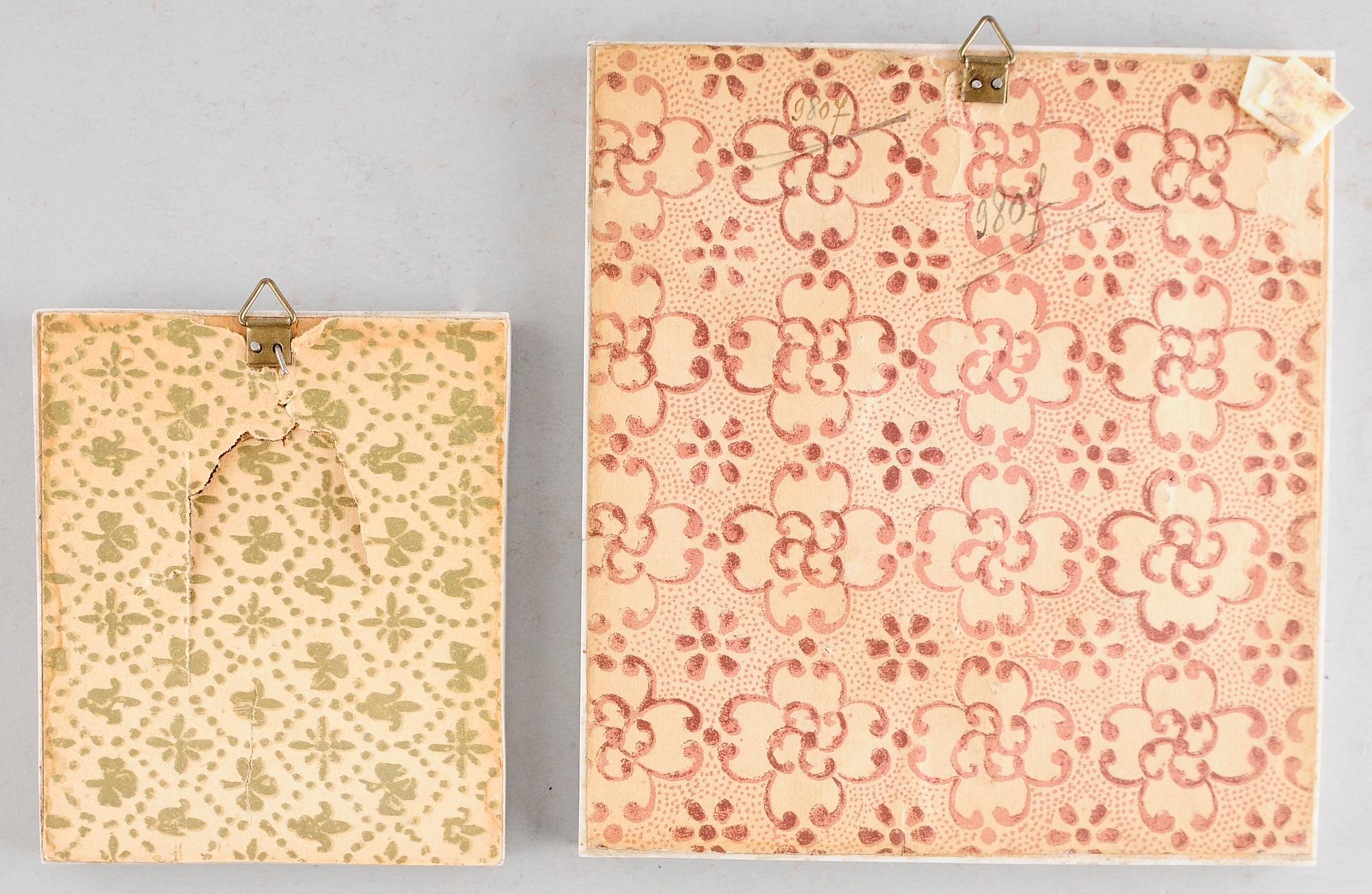 MINIATYRER, 2 st, 1900-tal.