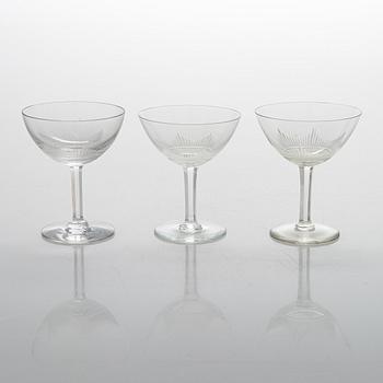 A 1940's  30-piece glassware, 'Marjatta' for Iittala.