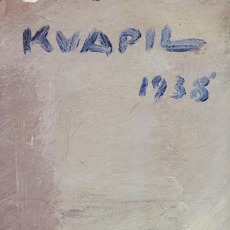CHARLES KVAPIL, olja på duk, signerad och daterad 1938.
