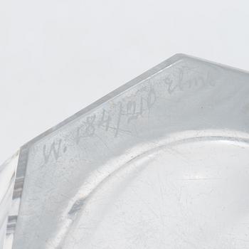 Emil Weidlich, vaser, 2 st, Elme glasbruk, 1930-tal.