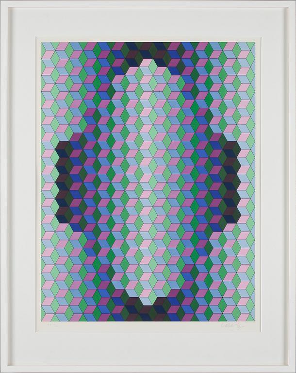 VICTOR VASARELY, färgserigrafi,  sign EA III/XXV.