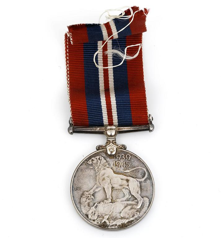 KRIGSMEDALJ, Storbritannien, War Medal 1939-45.