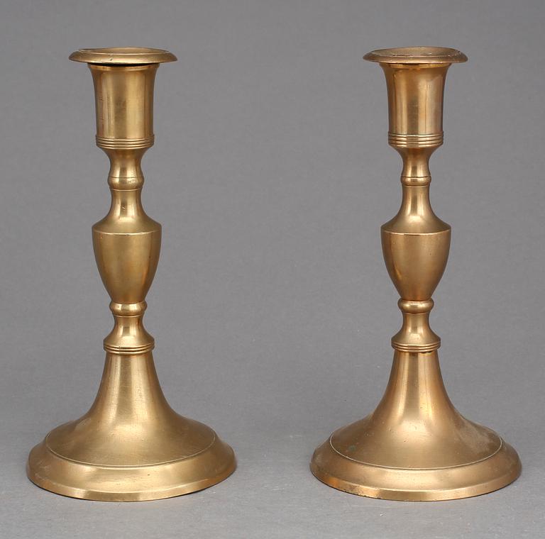 LJUSSTAKAR, 4 st (2+2), Skultuna Bruk, 1800-talets andra hälft.