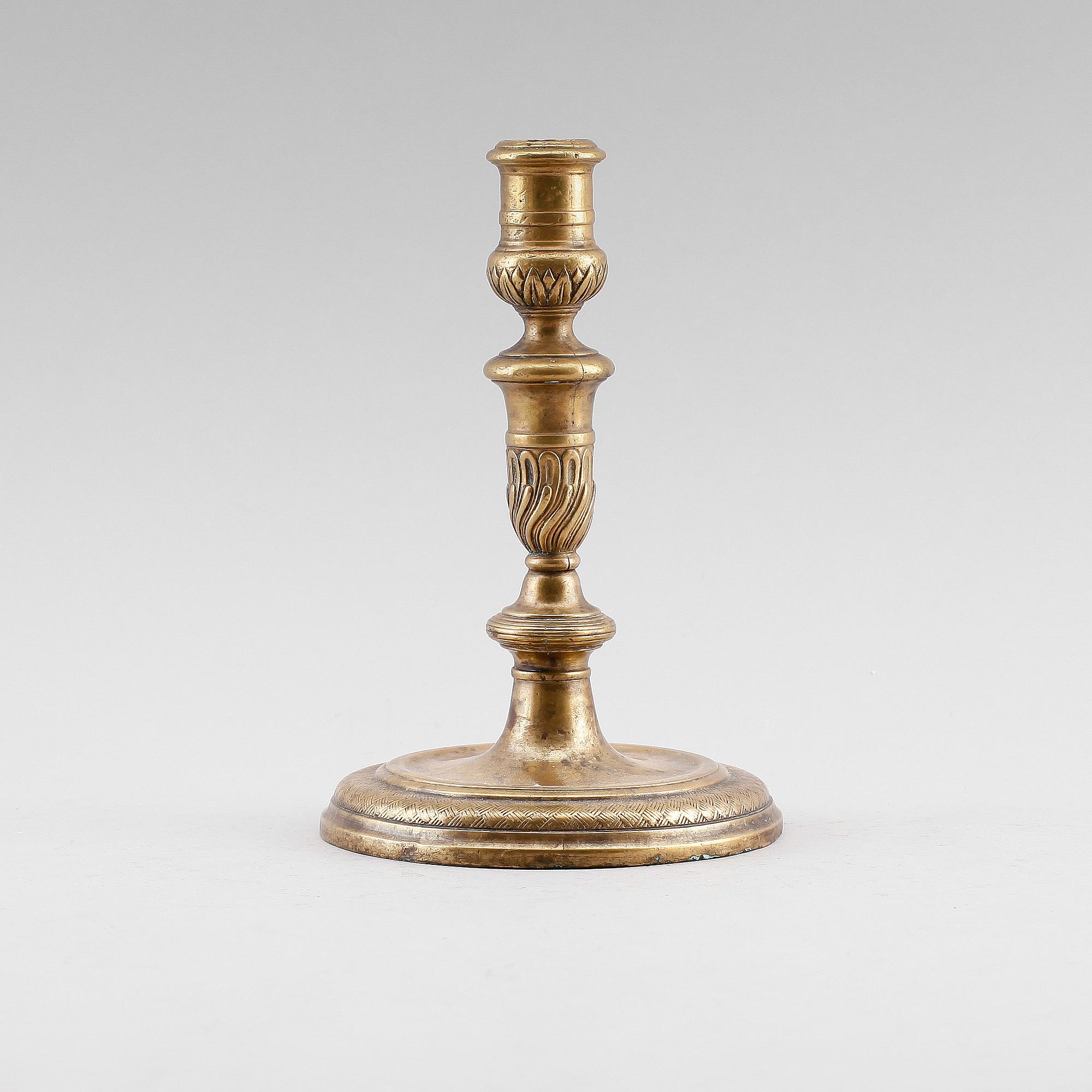 LJUSSTAKE, brons, 1600-tal.