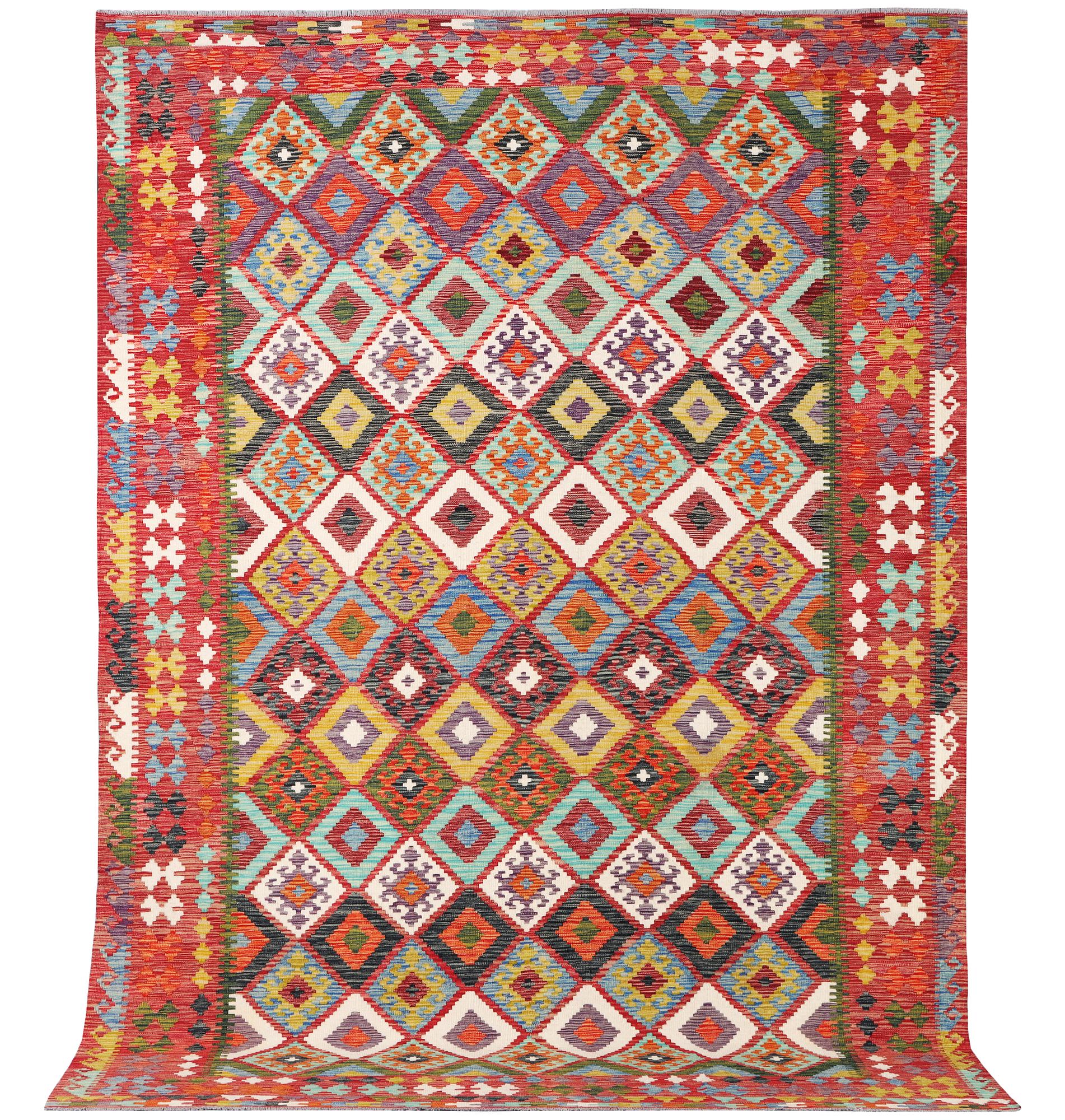 A Kilim carpet, c. 344 x 255 cm.