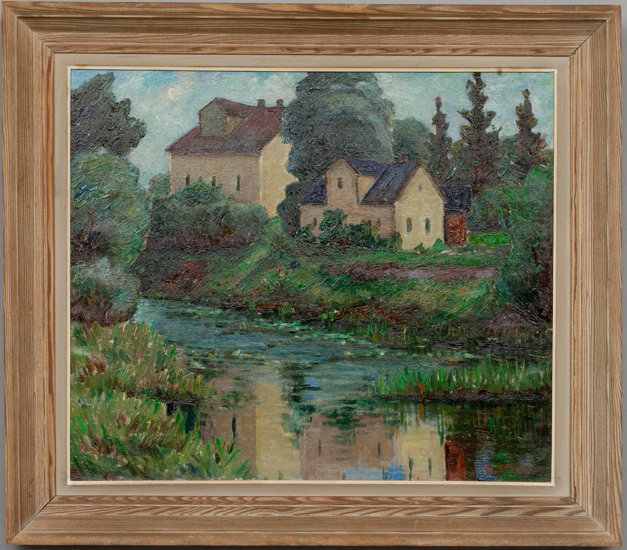 OLAVI AHLGREN, olja på duk, signerad.