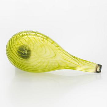 Oiva Toikka, glasfågel, "Mek bird" signerad O. Toikka Nuutajärvi.