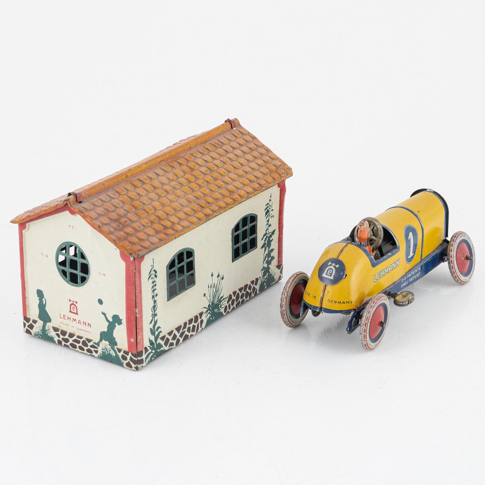 Lehmann, "Galop Racer EPL 760" and "Garage EPL 771", Germany, first half of the 20th century.