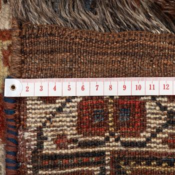 An antique Qashqai rug, southeastern Iran, c. 242 x 170 cm.