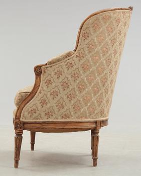 A Gustavian late 18th century bergere.