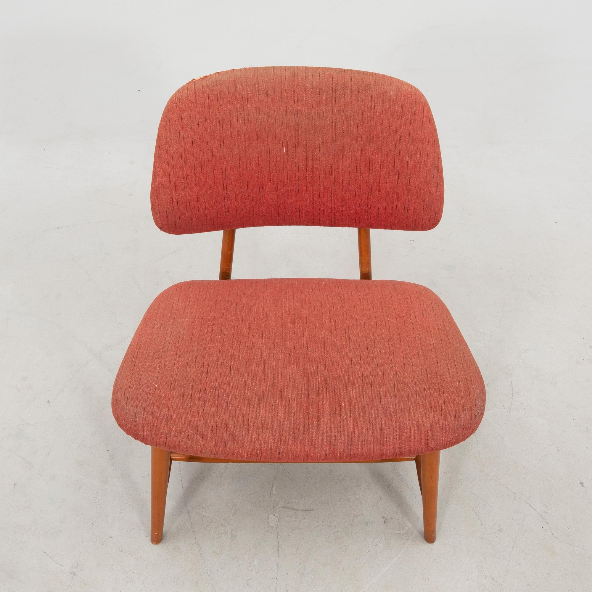 Alf Svensson, fåtölj, "Teve", Studio Ljungs Industrier AB, Malmö, Bra Bohag, 1950-tal.