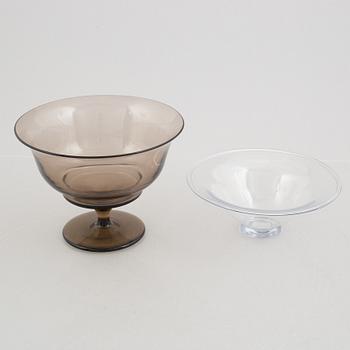 Edward Hald, seven pieces of glass, Sandvik/Orrefors, Sweden.