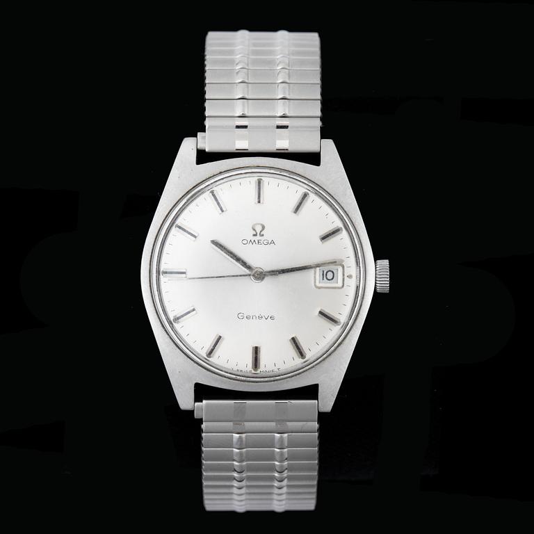 HERRARMBANDSUR, Omega, Geneve, stål, 1960-70-tal.