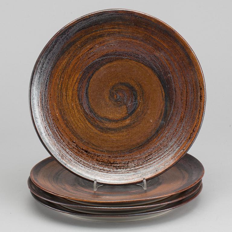 CARL-HARRY STÅLHANE, TALLRIKAR, 4 st, stengods, Designhuset.