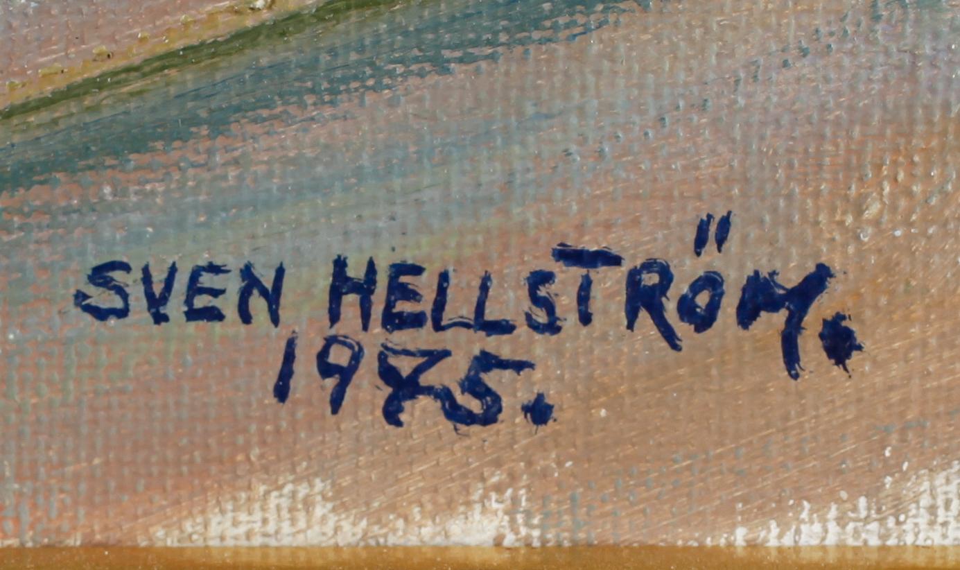 SVEN HELLSTRÖM, olja på duk, signerad och daterad 1975.