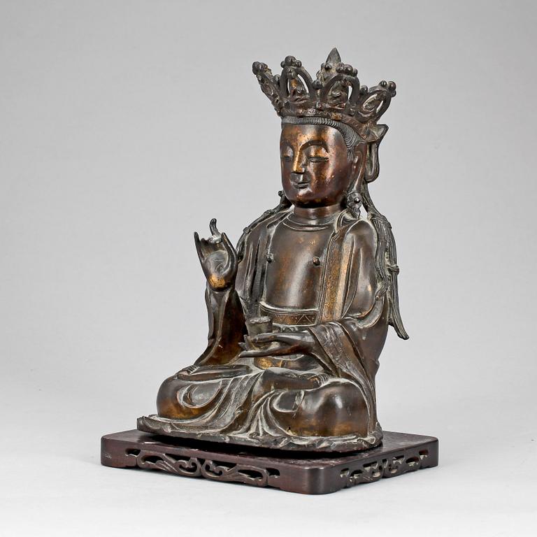 BUDDHA, brons, mingstil, omkring 1700.