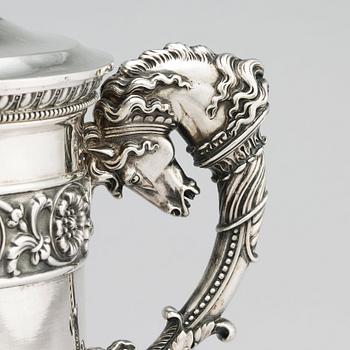 A Swedish early 19th Century silver tankard, mark of Adolf Zethelius, Stockholm 1831.