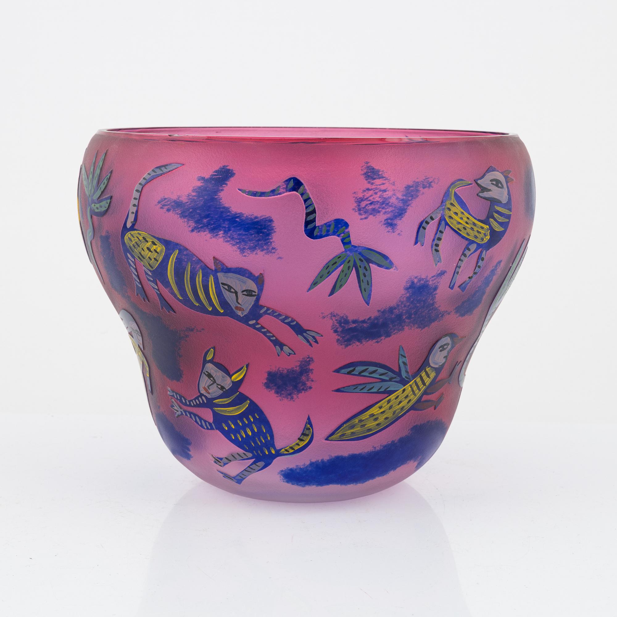 Ulrica Hydman-Vallien, vas, glas, Kosta Boda, unik.